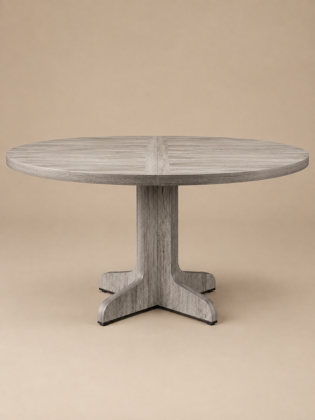 Nordik – Table ronde en bois 4 à 6 personnes, style farmhouse