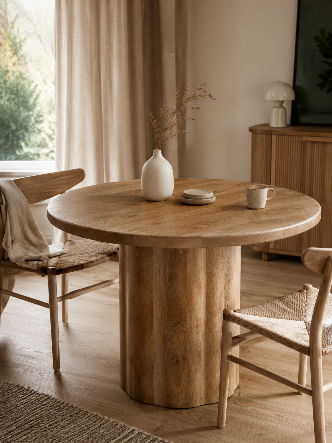 Petita – Table ronde à manger 80cm, 2 à 4 personnes
