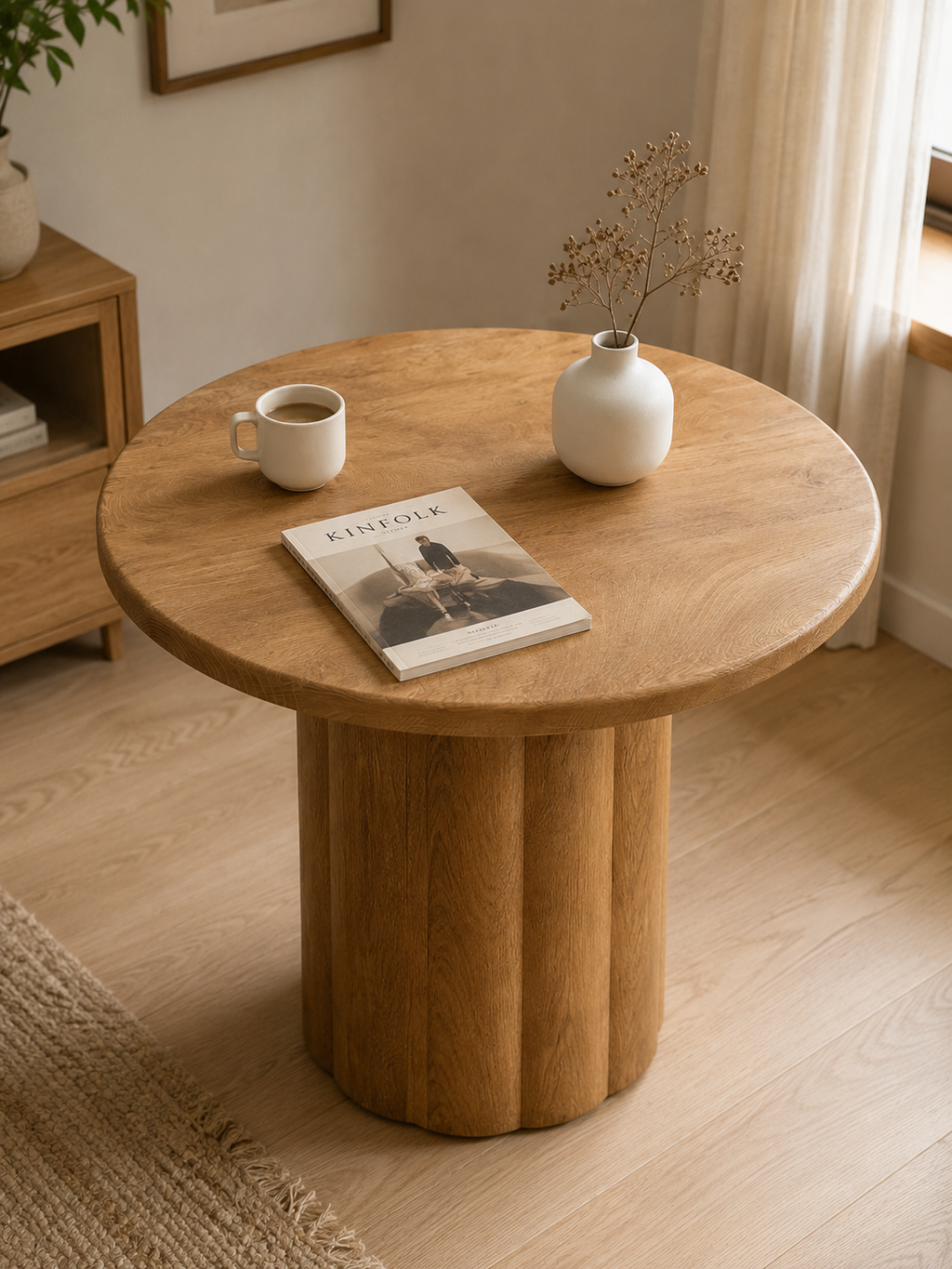 Petita – Table ronde à manger 80cm, 2 à 4 personnes