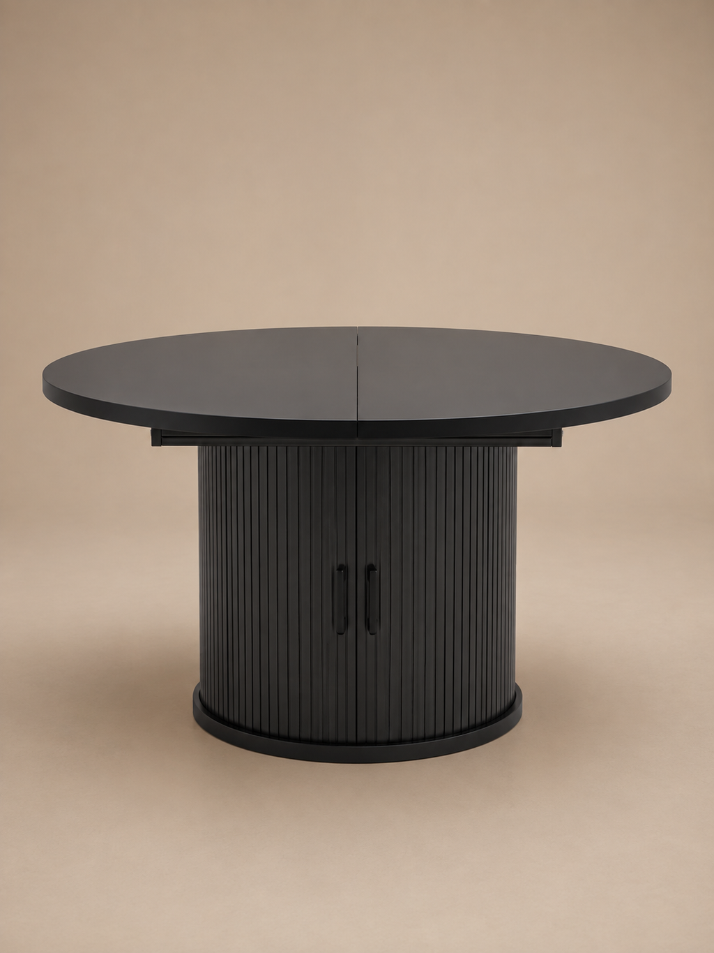 Ovalia – Table ronde à manger extensible 4 à 6 personnes, MDF