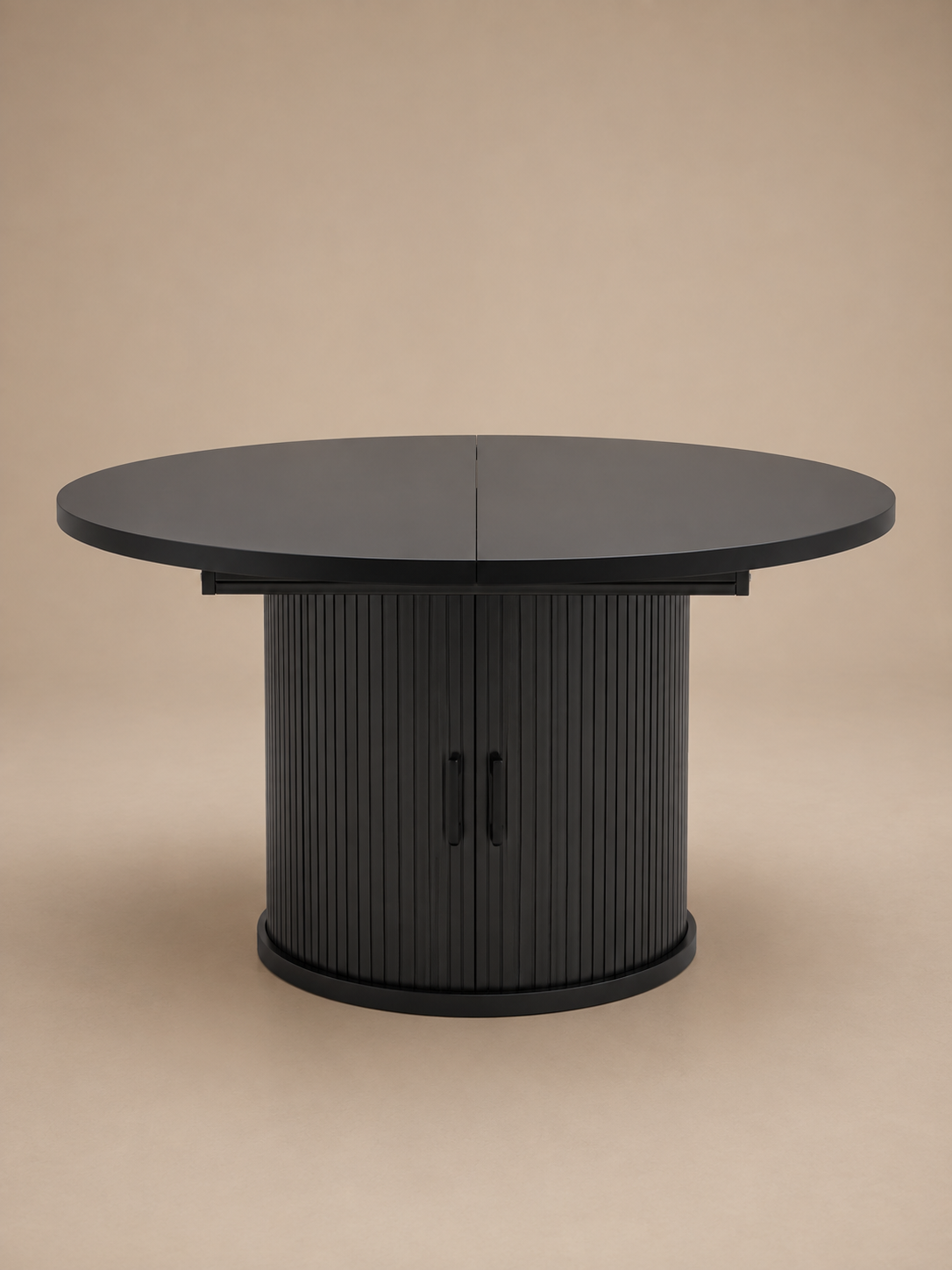 Ovalia – Table ronde à manger extensible 4 à 6 personnes, MDF