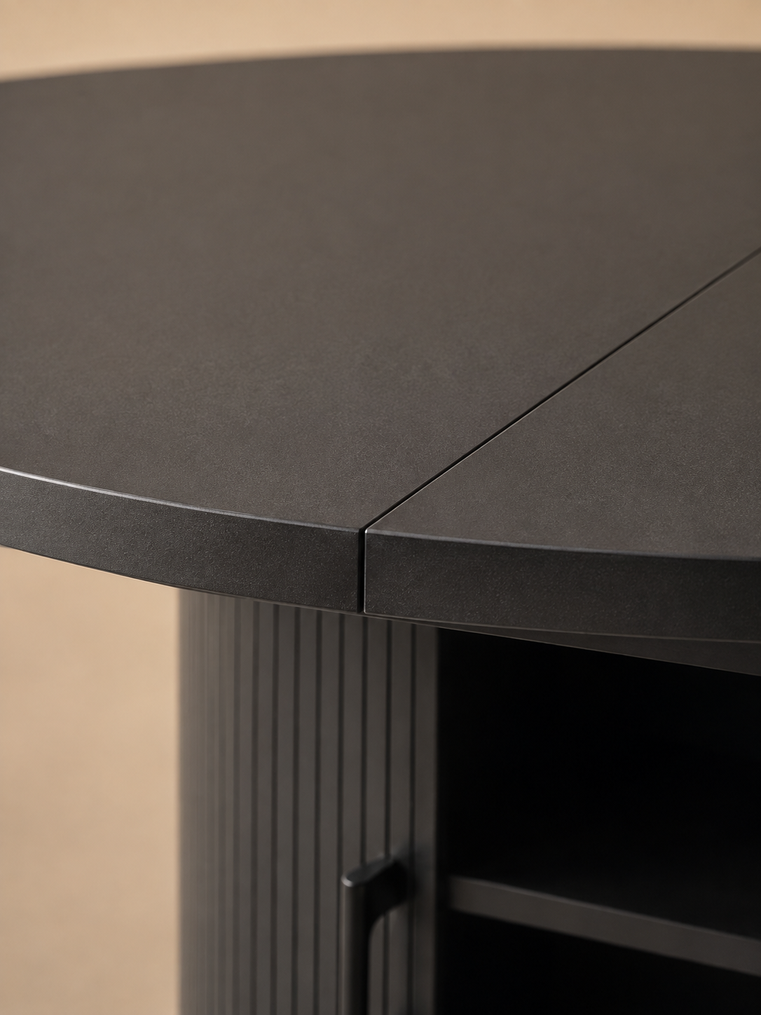 Ovalia – Table ronde à manger extensible 4 à 6 personnes, MDF