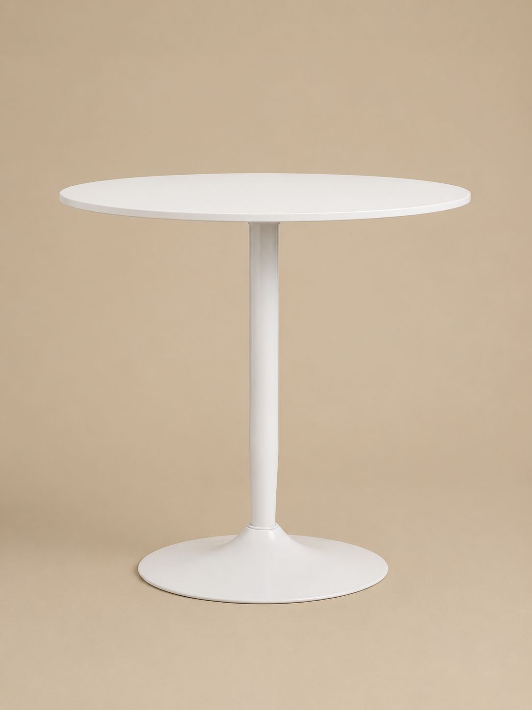 Steela – Table ronde à manger 2 personnes, pieds acier