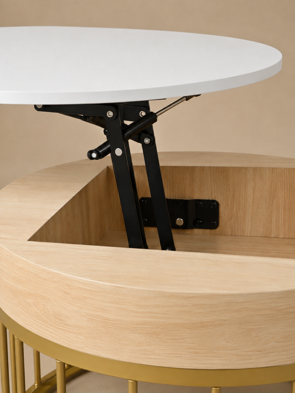 Modula – Tables basses gigognes hauteur ajustable, rangement