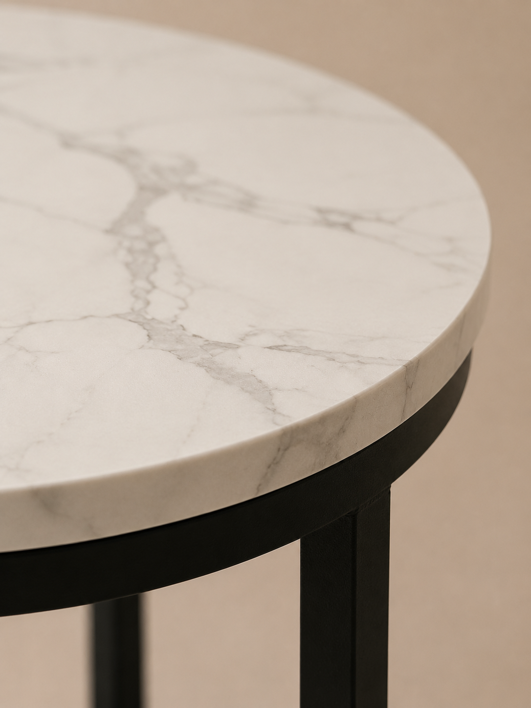 Anajqaqia – Tables basses gigognes rondes effet marbre, rangement