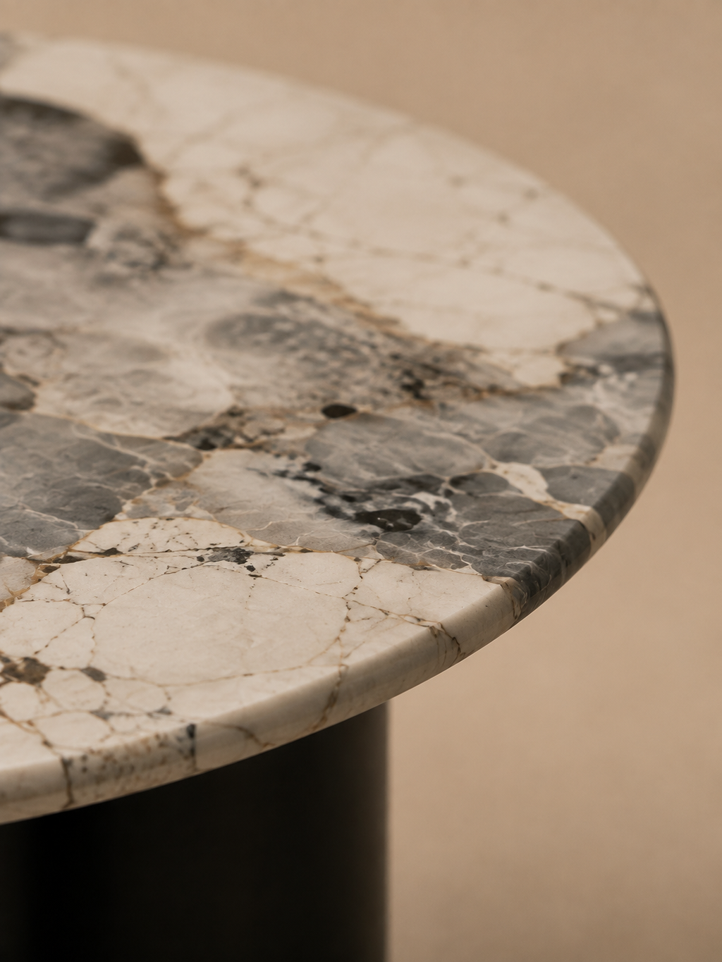 Nordica – Tables basses gigognes rondes en marbre, nordique