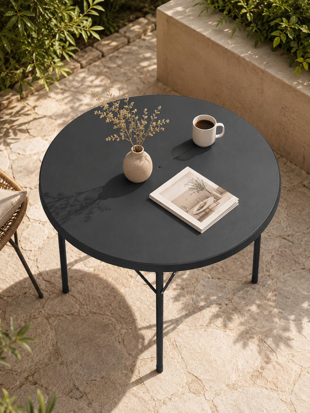 Yita – Table pliante de jardin 6 personnes, HDPE